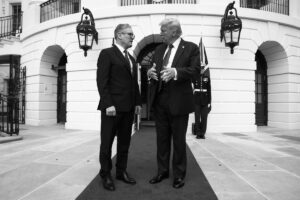 Wires Brief: Trump in the UK; China bans buying Nvidia Chips